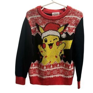 🎄 Pokémon Pikachu Ugly Christmas Sweater | Kids Size 5